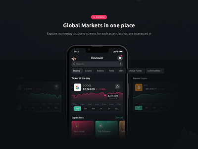 Darqube iOS Mobile App - Discover Preview design ui ux