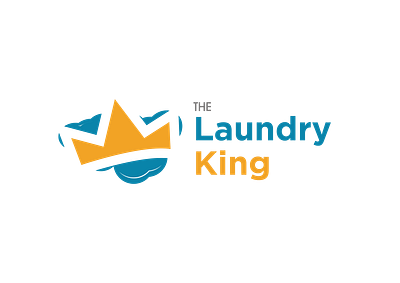 The Laundry King brand identity branding daily logo graphic design logo logo design
