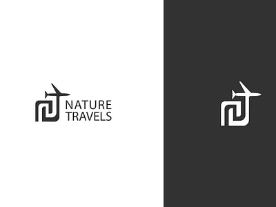 Nature Travels graphic design illustrator logo nature travels