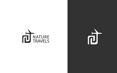 Nature Travels graphic design illustrator logo nature travels