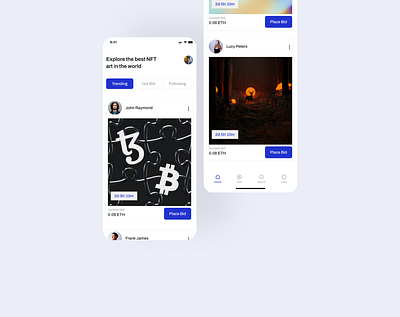 NFT Mobile app app app design appdesign marketplace mobile mobile design nft nft app nft design ui ux