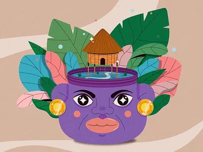 Plants character colors design draw graphic design illustration illustrator