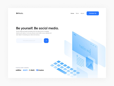 BitMedia - Header ✌️ 3d animation app art branding design designing dribbble graphic design illustration logo minimal motion graphics popular trending typography ui ux vector web