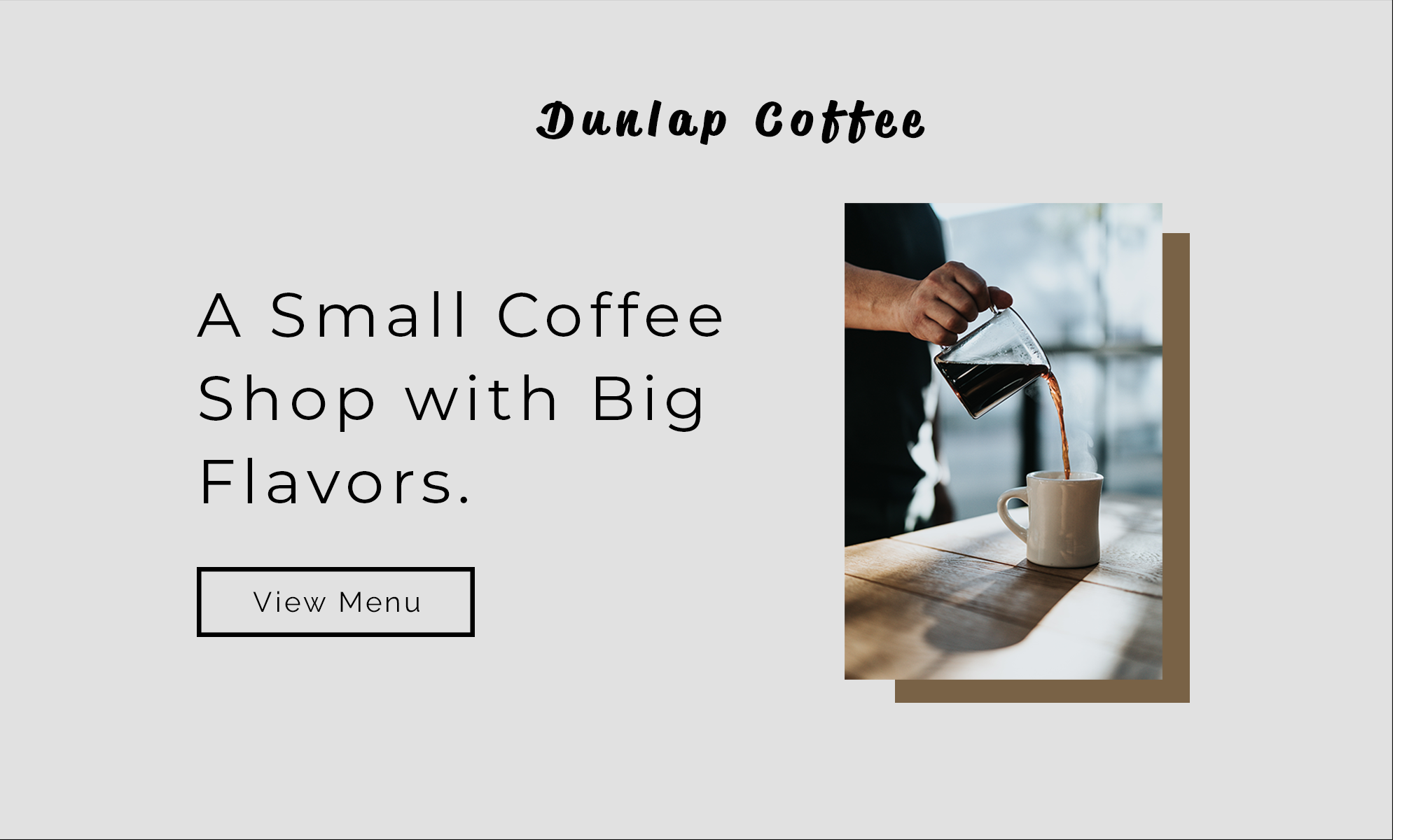 Example of Dunlap Coffee