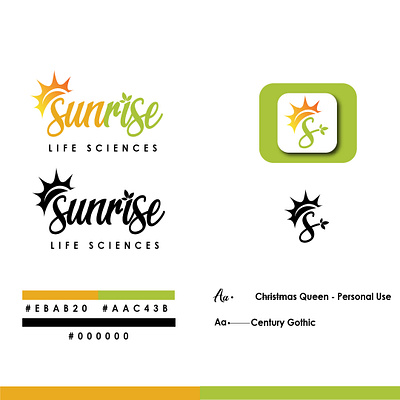 Sunrise Life Sciences Logo Design design graphic design leaf logo logodesign medical medicine pharmautical sunrise