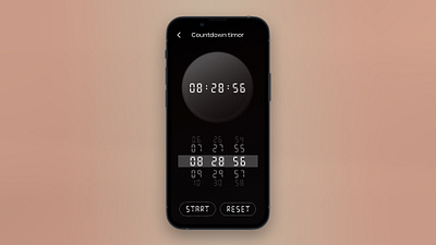 Countdown timer app design branding coundown timer design exercise figma illustration sport timer ui ux