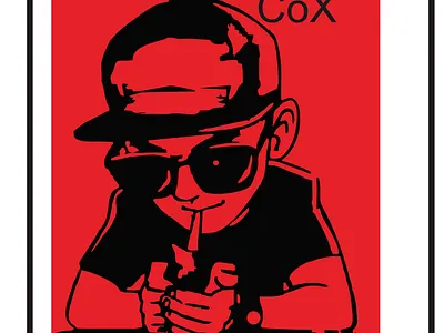 SMokers animation frame gaya perokok icon poster style