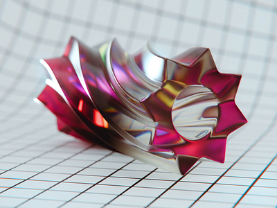 Spiral star! 3d animation art blender design dribbble graphic design illustration logo motion graphics top