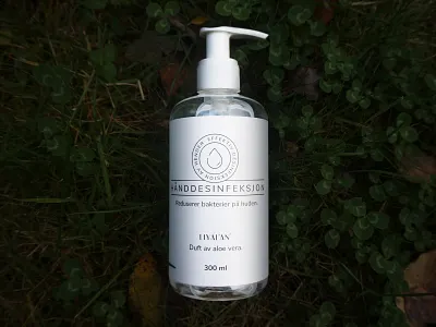 Hand disinfection bootle design bootle branding graphic design identity label labeldesign logo product productdesign