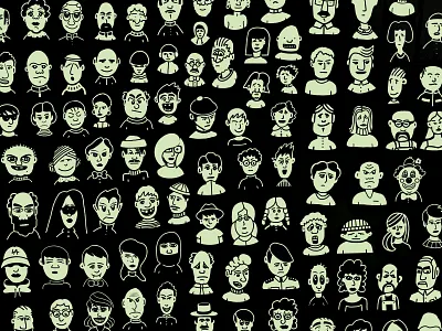 Folk 01 charcters design drawing graphic design humans illustration illustrator people print society