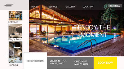 Hotel design app design ui ux