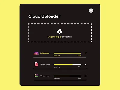 File upload UI - Daily UI 100daysui daily ui challenge dailyui dailyui031 design ui ux