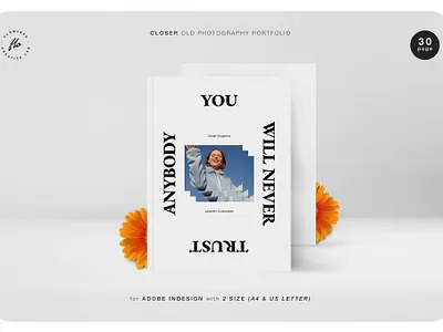 Free Closer Old Photography Portfolio annual book branding catalog clean design graphic design illustration indesign layout magazine minimalist motion graphics old photography photography portfolio print printable publication template zine