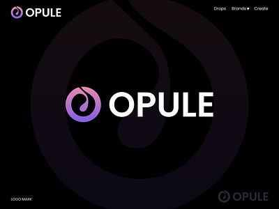 Opule logo brand identity branding crypto logo design it logo letter logo logo logo design logodesign logomark logos logotype minimalist logo modern logo n o p q r s t u v w x y z negative space o logo tech logo technology typography