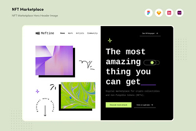 FREE NFT Hero Header Image app coin conceptual currency cyberspace design exchange future header image hero website network nf web hero nft nft hero ui ui design unique ux ux design website
