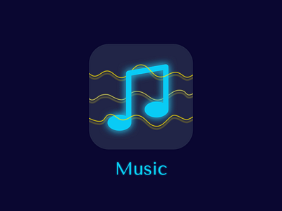 Daily UI #005 - App Icon 100daysofui 100daysuichallenge appicon dailyui music music player ui ui challenge uidesigner ukraine