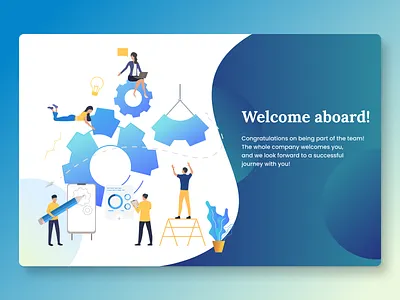 Cover for an Onboarding book branding color design graphic design illustration marketing onboarding typography vector