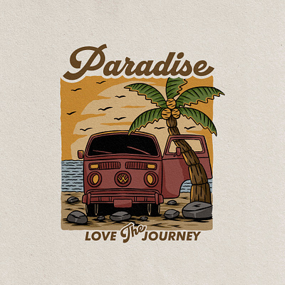 Summer Paradise 3d animation art badge badge logo branding design graphic design illustration illustrator logo motion graphics tropical ui vector