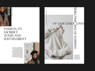 Magazine layout editorial layout magazine ui