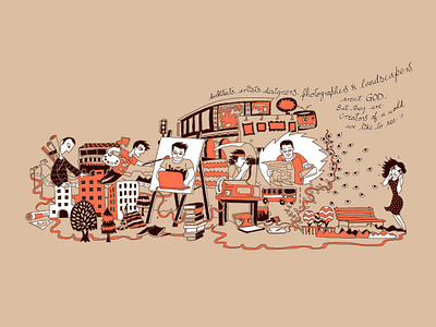 Creators of a World art creators design illustration wallart
