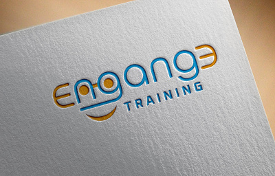 training logo smiling logo design