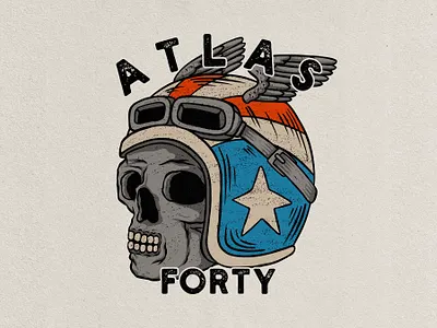 Atlas Forty 3d animation art badge badge logo branding design graphic design illustration illustrator logo motion graphics tropical ui vector