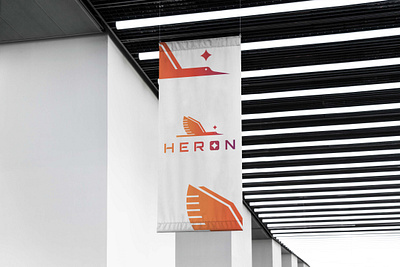 Heron Logo branding icon illustration logo typography ui ux vector website