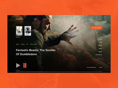Allmovies cinema dailyui makeevaflchallenge makeevaflchallenge6 minimal movies tv videoplayer webdesign