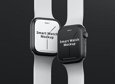 Free Smart Watch Mockup abstract apple apple watch clean device display mockup presentation realistic screen simple smart watch smartwatch smartwatch 7 ui ux watch 7 web webpage website