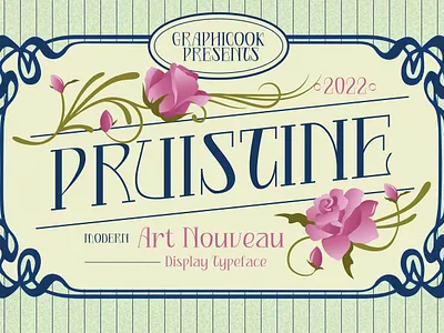 Free Pruistine Art Nouveau Display Typeface calligraphy display font display typeface elegant font font font awesome font family fonts handwritten lettering modern font modern fonts sans serif sans serif font script serif font type typedesign typeface vintage font