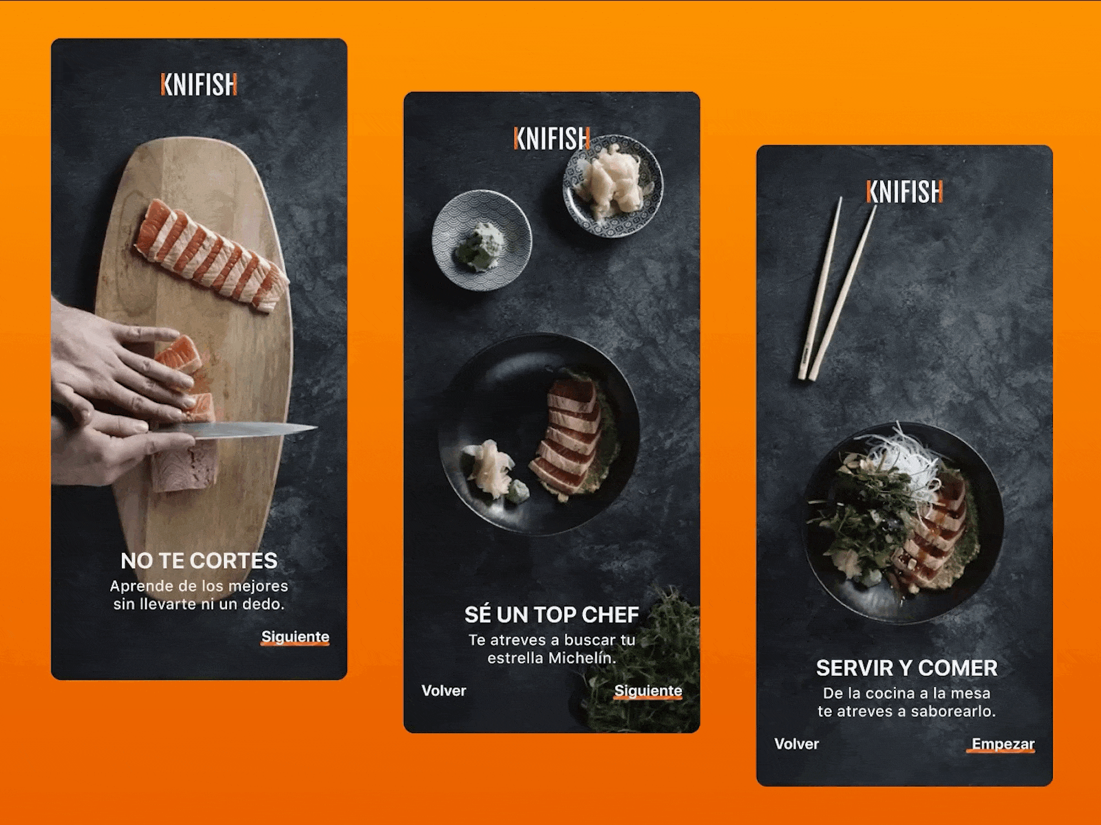 Knifish 023 animation art branding chef cook daily023 design figma food gif graphic design illustration logo onboarding screens sushi ui ux vector