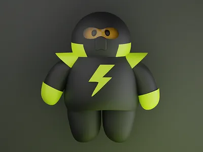 Ninja Pooh 3d blender china colorful design figma graphic design illustration japan logo mortal kombat ninja pooh tokyo ui winnie the pooh