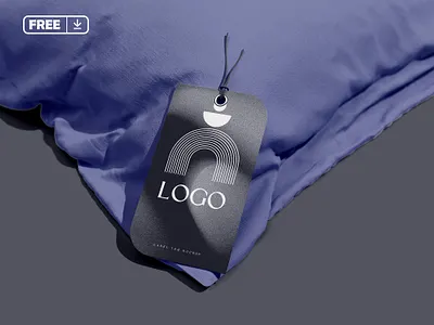 Free Label Tag Mockup PSD photo