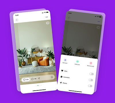 Edit post screen design figma ui design