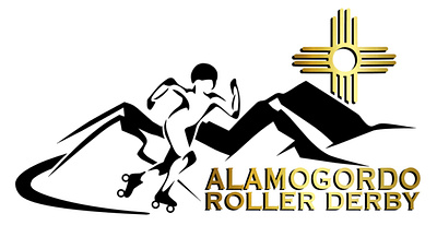 Alamogordo Roller Derby graphic design illustration logo