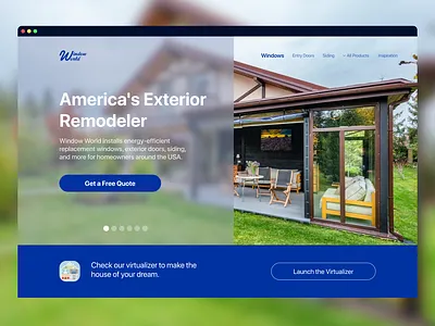 Study Case. Window World website redesign branding design graphic design logo typography ui ux