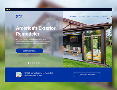 Study Case. Window World website redesign branding design graphic design logo typography ui ux