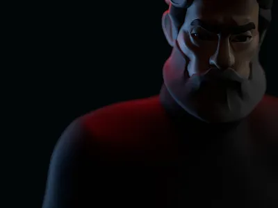 Father 3d 3d model blender character character design face male man sculpt zbrush