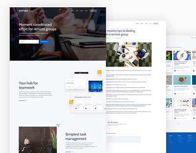 Homepage-Blog Post Page-UIUX Design app design blog clean ui complete app design figma illustration logo modern app design post ui uiux