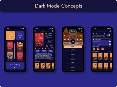 Lectio - E-Book Audiobook App - Case Study app application case study design product design ui ux