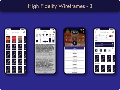 Lectio - E-Book Audiobook App - Case Study app application case study product design ui ux
