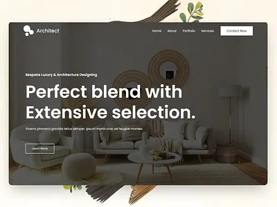 Interior Architect Web Design business corporate generic generic template interior interior design template ui ui ux user interface ux web design webdesign webpage