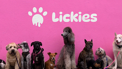 Lickies | Logo & Brand Identity brand indentity branding corporate branding design dogs graphic design ice cream logo