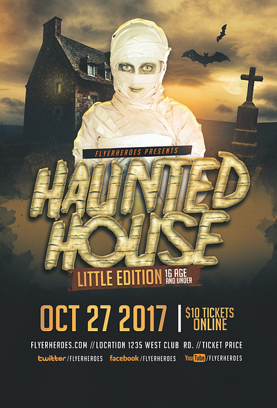 HAUNTED FLYER FOR PROMOTION scare factor