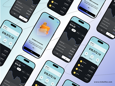 Crypto Wallet UI Design 💳✨ android app branding cryptocurrency cryptowallet currency management darkmode design digital currency financeapp fintech ios iphone lightmode mobileappdesign modern monitoring market ui ux uxdesign