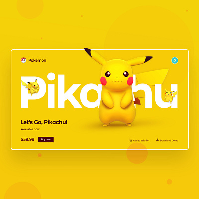Pokemon fan Web UI Design animation anime design pikachu pikachu anime pikachu ui pokemon pokemon anime pokemon website ui uidesign web ui website ui