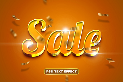 sale 3d text effect in golden textures 3d background banner deal design effect effects flash sale flyer font graphic design offer purchase sale special style super template text text effect