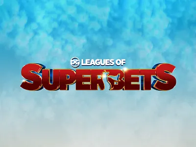 LEAGUE OF SUPERPETS | Text Effect - Photoshop Template 3d 3d text animals animation cinematic dc comics design download file film justice league logo mockup movie photoshop psd superheroes superpets template