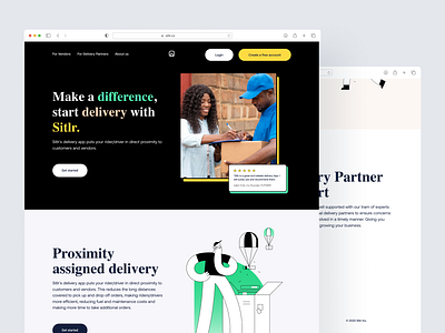 Sitlr Website Design animation branding design figma illustration landingpage typography ui ux