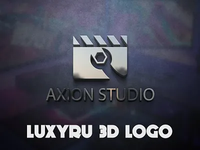Morden Luxury 3D Logo Mockup 3d branding graphic design logo motion graphics